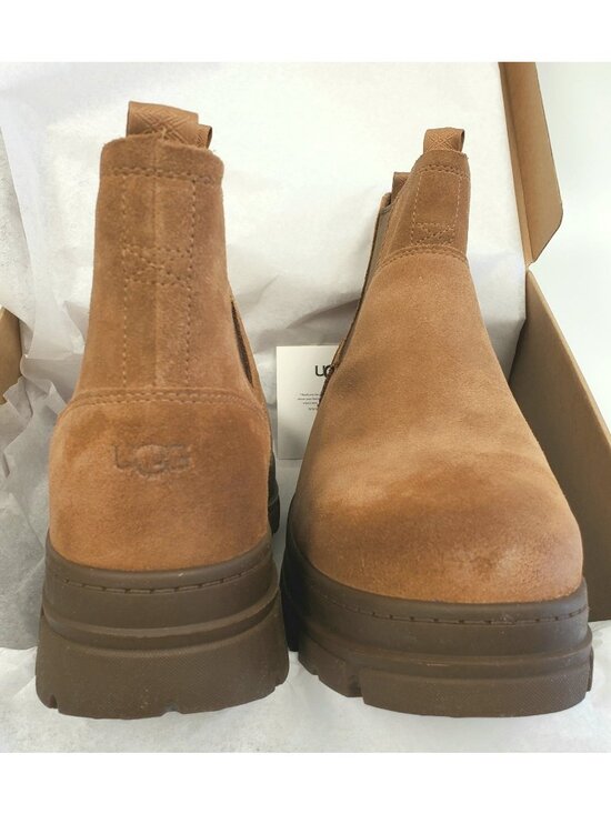 UGG Skyview Chelsea Men\'s Waterproof Suede Ankle Boots in Chestnut Size 13